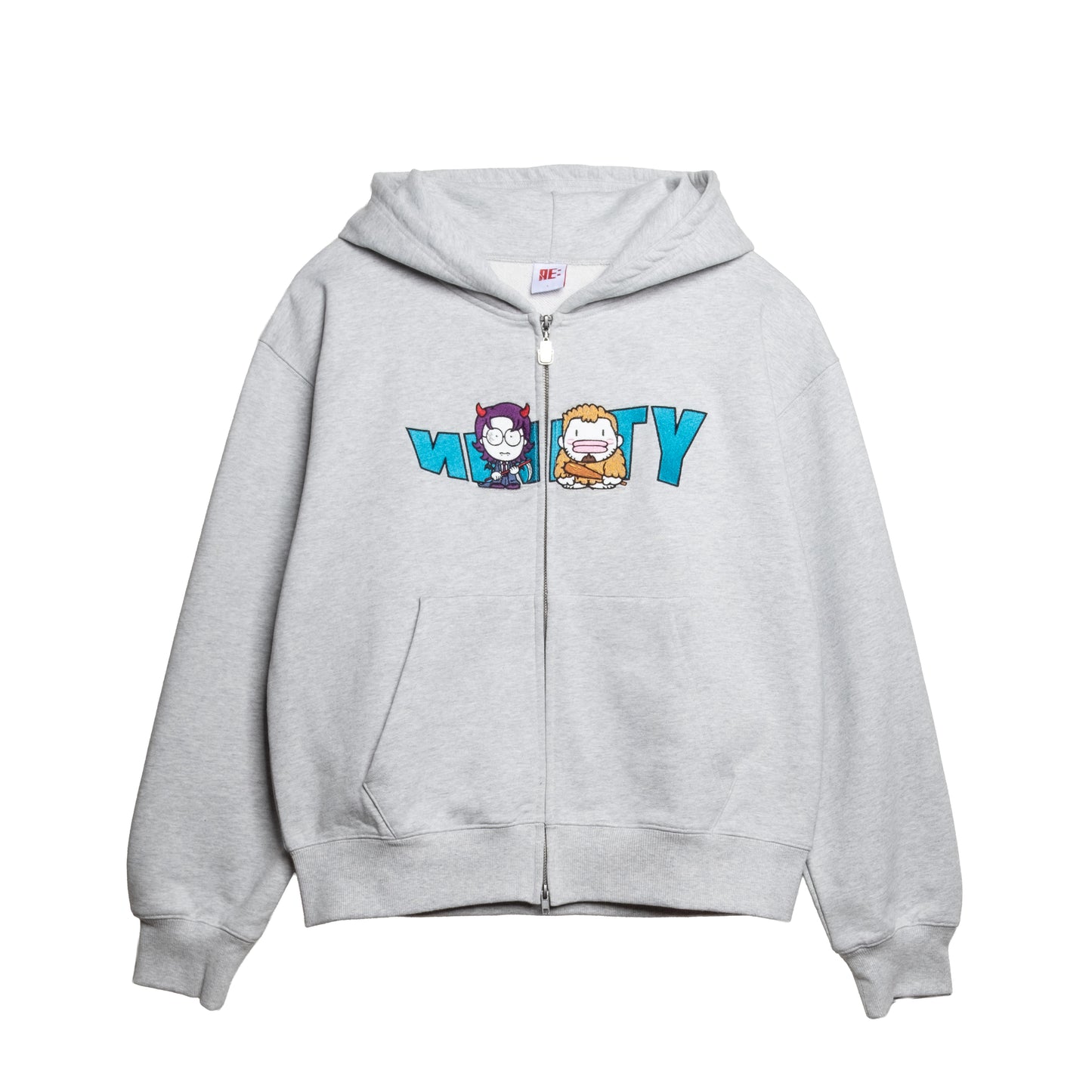 9090×令和ロマン Wavy NINETY Logo Zip Hoodie