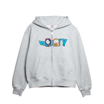 9090×令和ロマン Wavy NINETY Logo Zip Hoodie