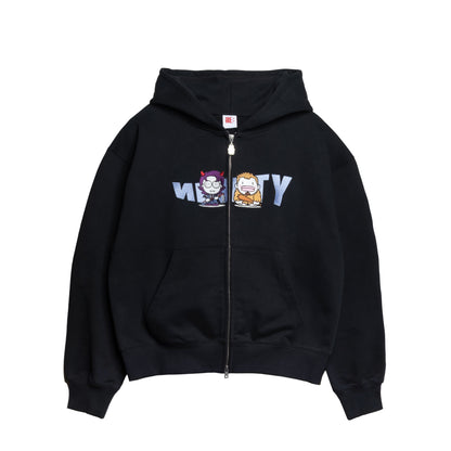 9090×令和ロマン Wavy NINETY Logo Zip Hoodie