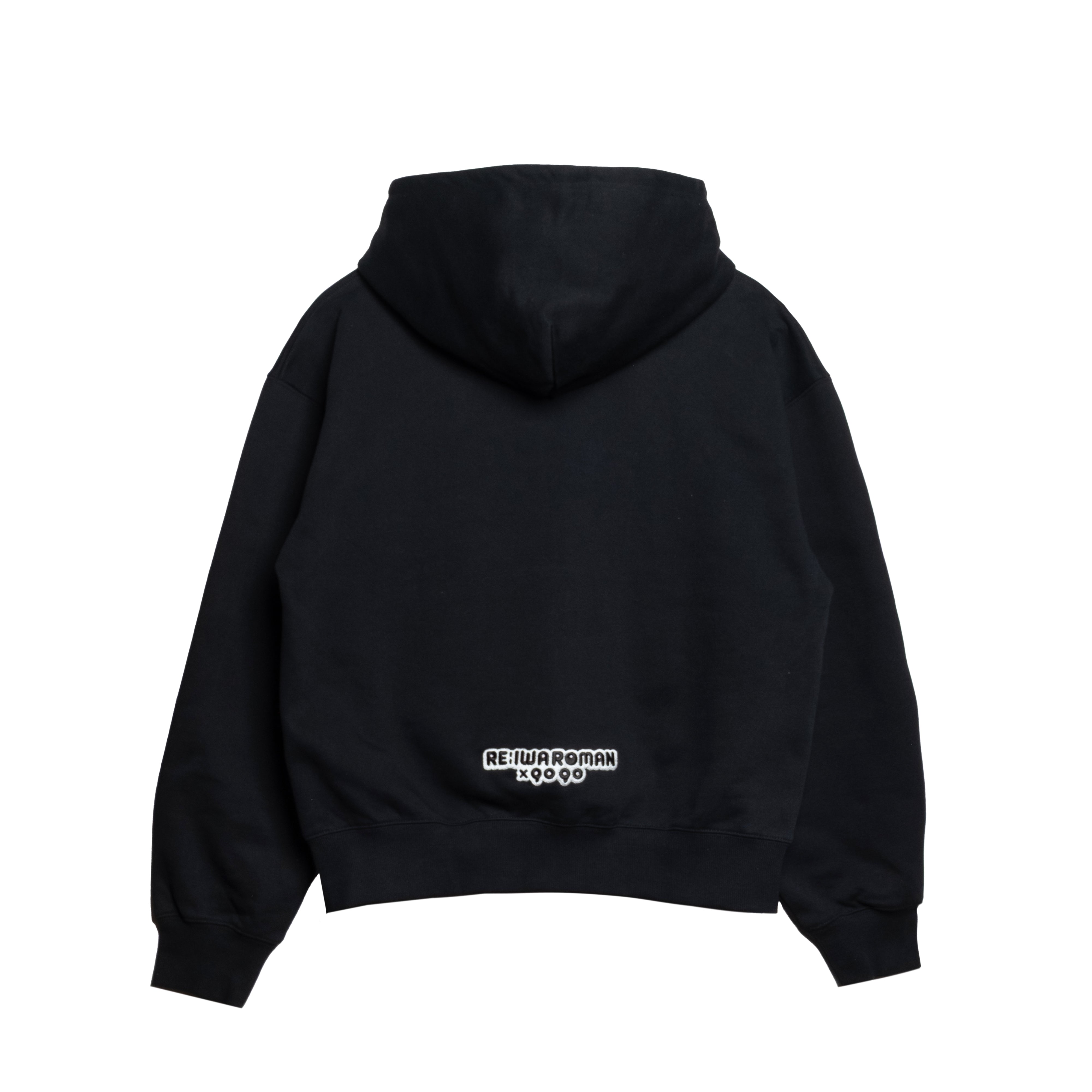 【N 】DOUBLE PUFF MERMAID OP ブラック 9090×令和ロマン Wavy NINETY Logo Zip Hoodie – RE:IWAROMAN
